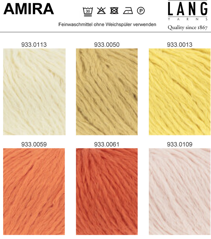 Farbkarte Lang Yarns Amira