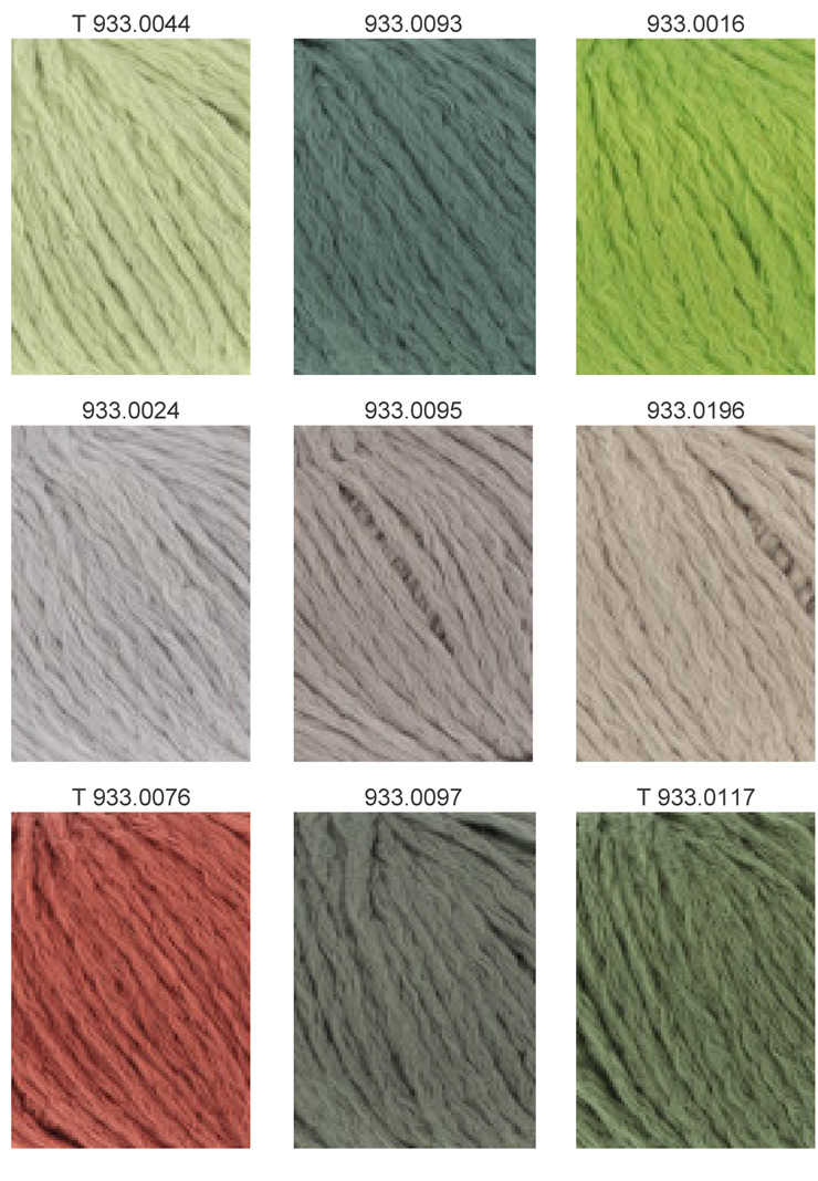 Farbkarte Lang Yarns Amira Farbkarte Lang Yarns Amira