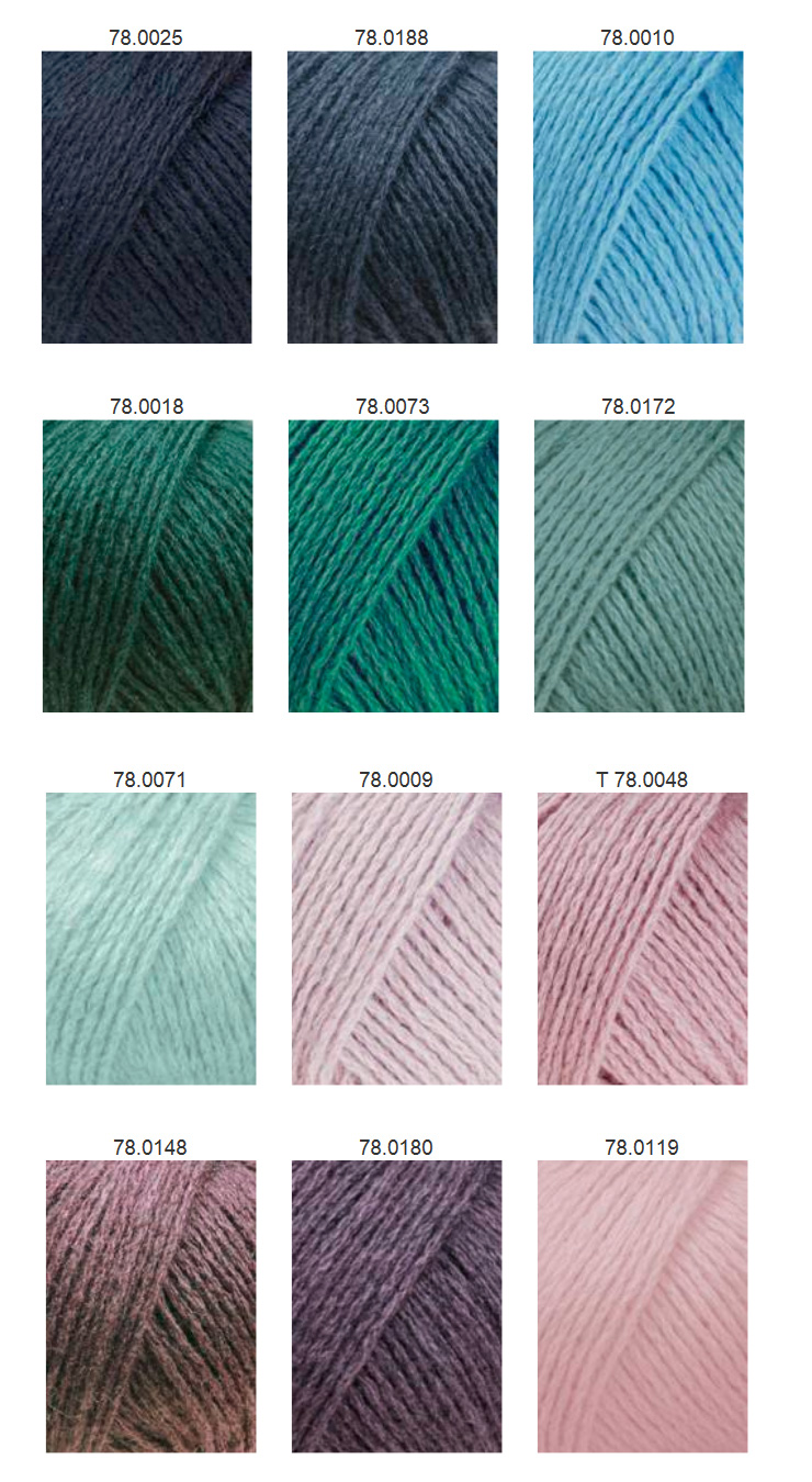 Farbkarte Lang Yarns Cashmere Premium Farbkarte Lang Yarns Cashmere Premium