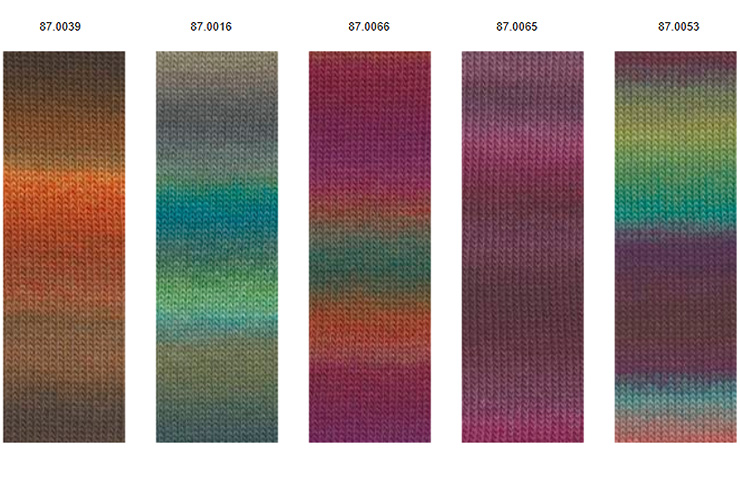 Farbkarte Lang Yarns Mille Colori Socks & Lace Farbkarte Lang Yarns Mille Colori Socks & Lace