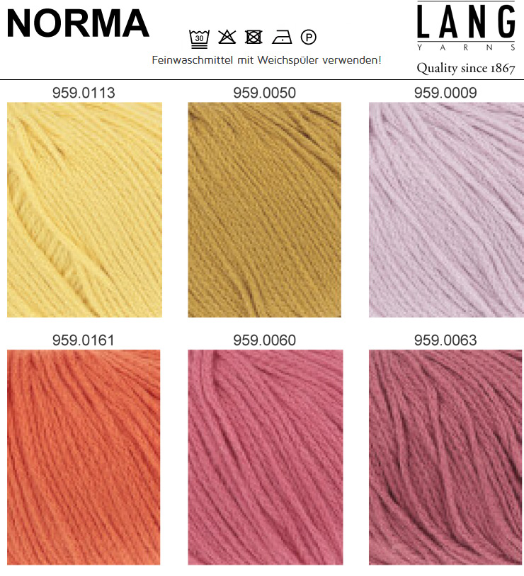 Farbkarte Lang Yarns Norma