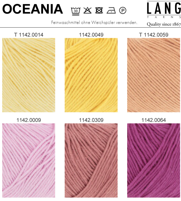 Farbkarte Lang Yarns Oceania