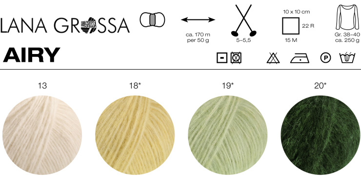 Farbkarte Lana Grossa Airy