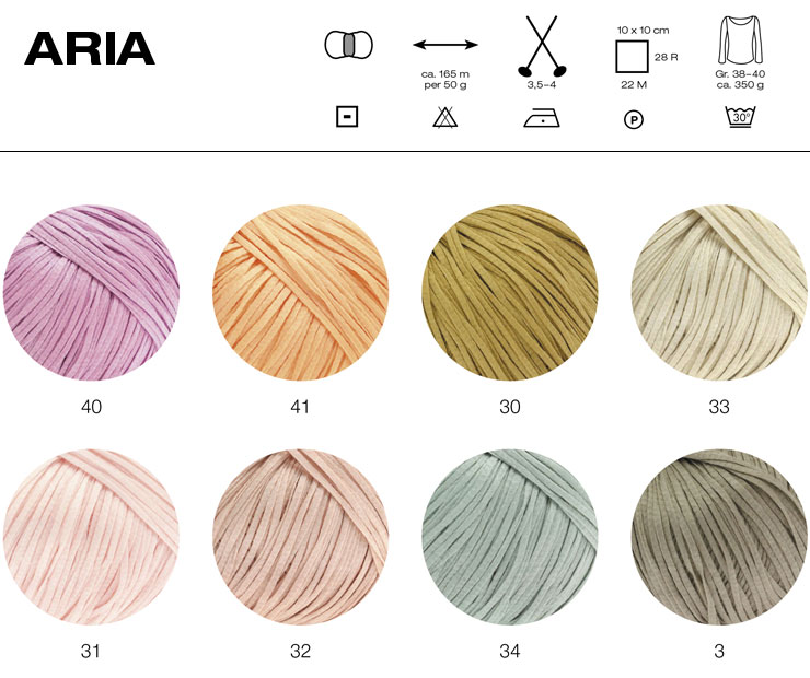 Farbkarte Lana Grossa Aria Farbkarte Lana Grossa Aria