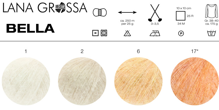 Farbkarte Lana Grossa Bella