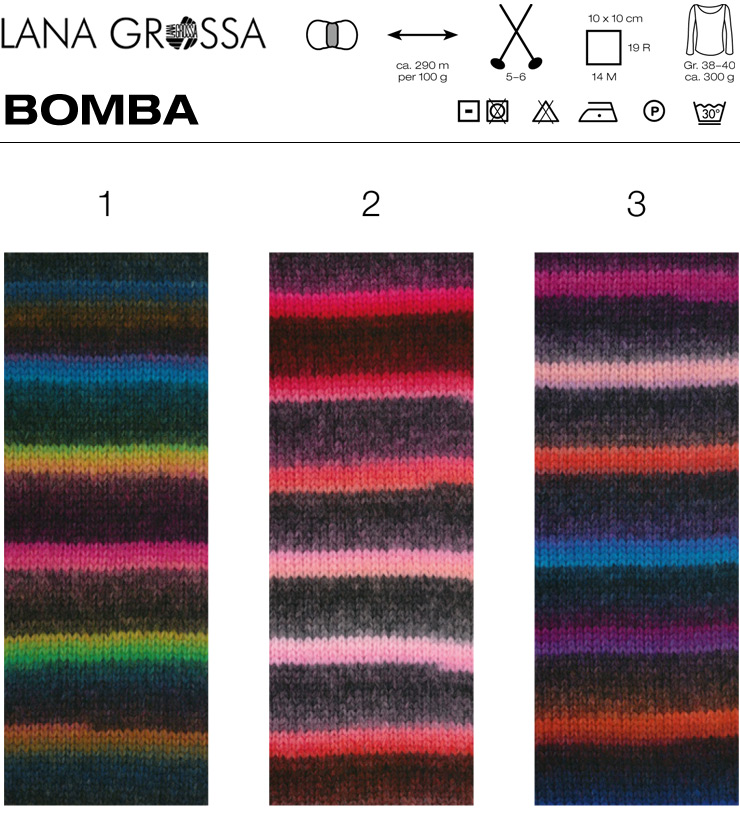 Farbkarte Lana Grossa Bomba