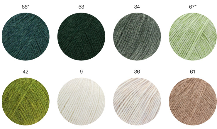 Farbkarte Lana Grossa Cashmere 16 Fine