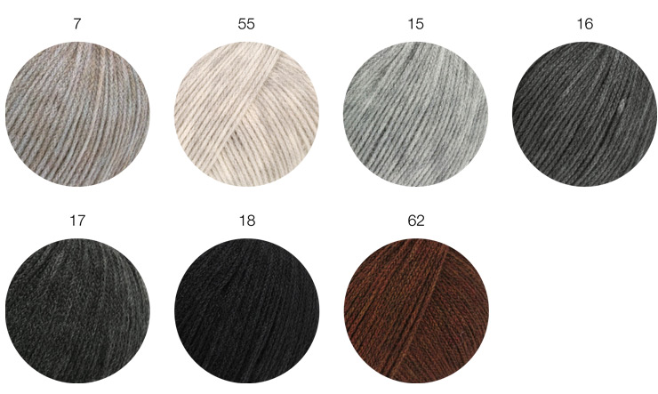 Farbkarte Lana Grossa Cashmere 16 Fine