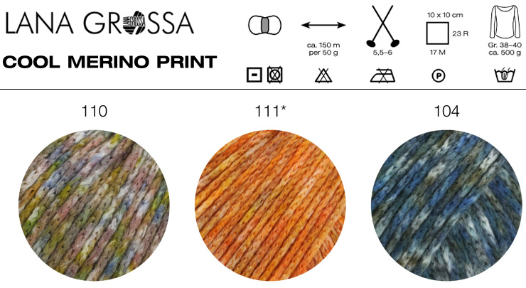 Farbkarte Lana Grossa Cool Merino Print