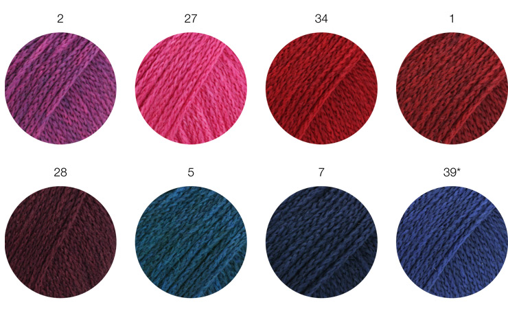 Farbkarte Lana Grossa Cool Merino Uni