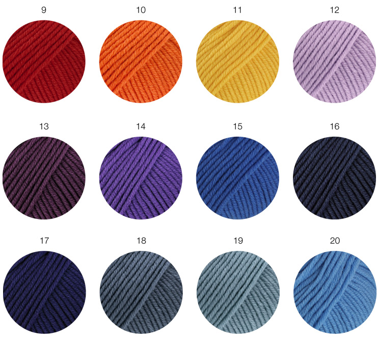 Farbkarte Lana Grossa Cool Wool Superbig Uni