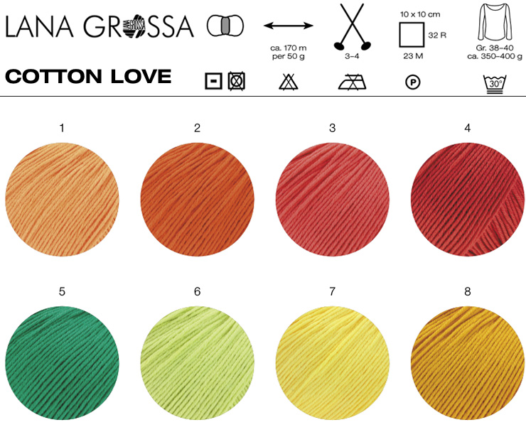 Farbkarte Lana Grossa Cotton Love