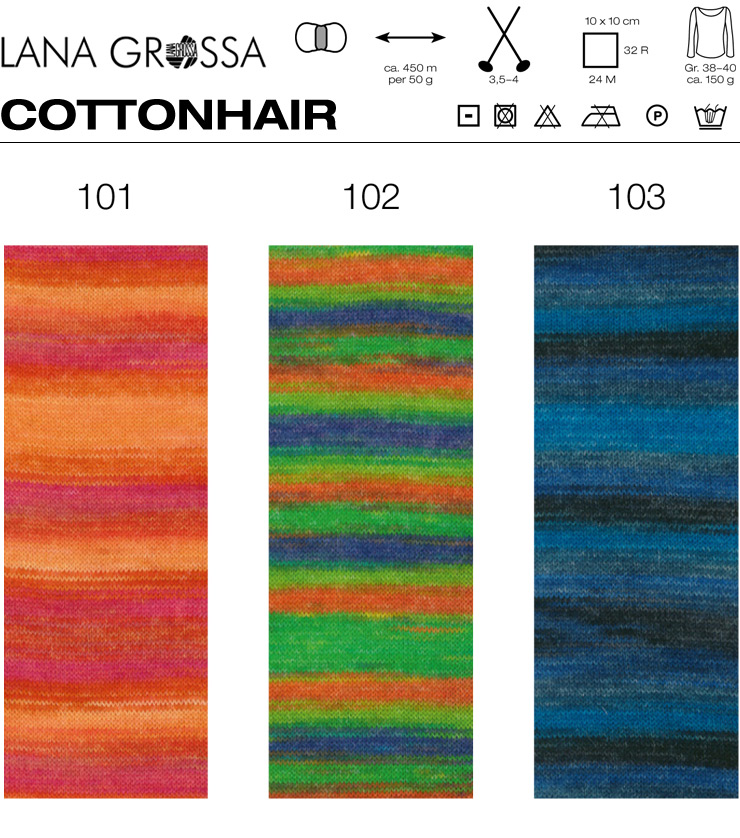 Farbkarte Lana Grossa Cottonhair