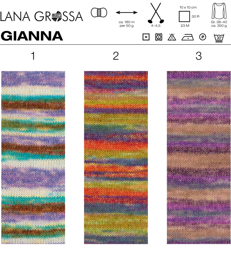 Farbkarte Lana Grossa Gianna