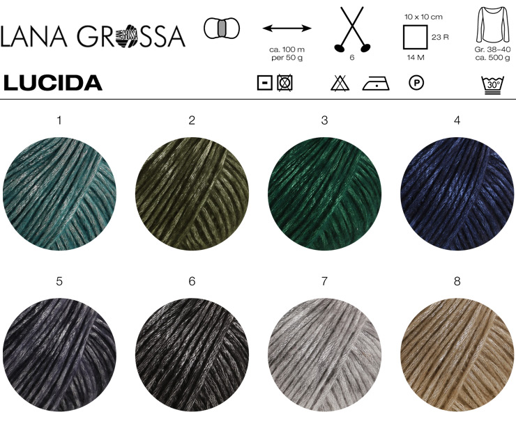 Farbkarte Lana Grossa Lucida