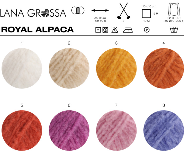 Farbkarte Lana Grossa Royal Alpaca