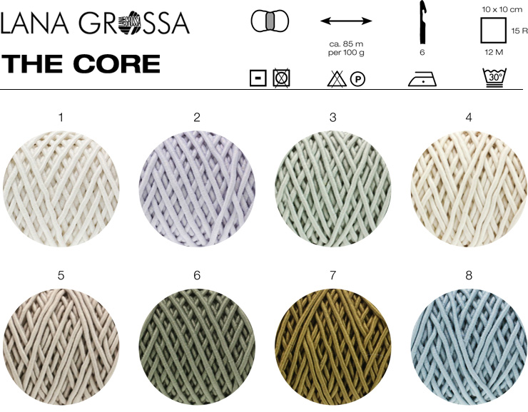 Farbkarte Lana Grossa The Core
