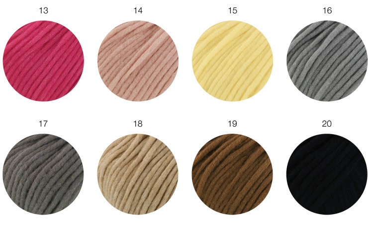 Farbkarte Lana Grossa Winter Softness (Nera)