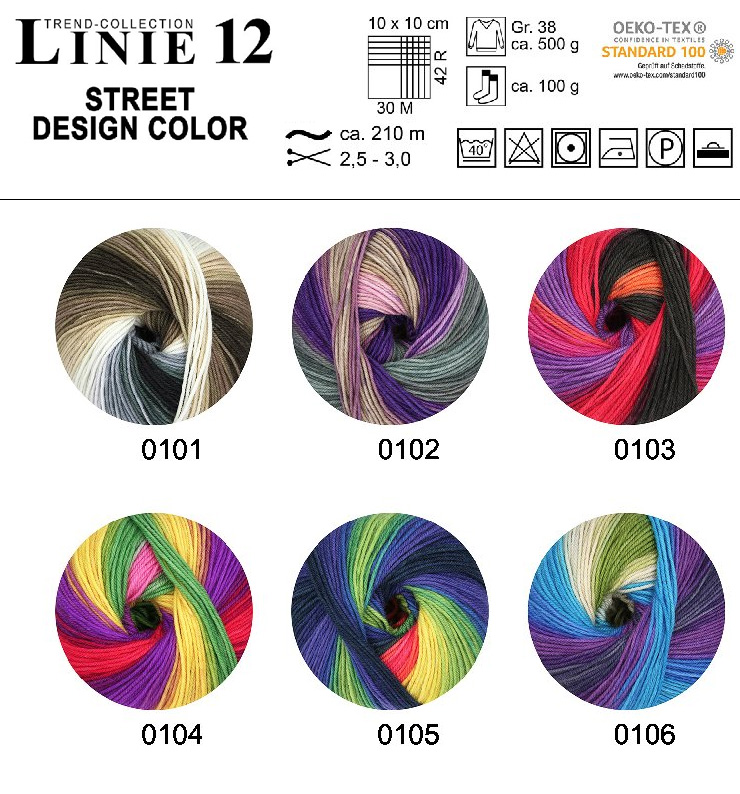 Farbkarte ONline LINIE 12 Street Design Color