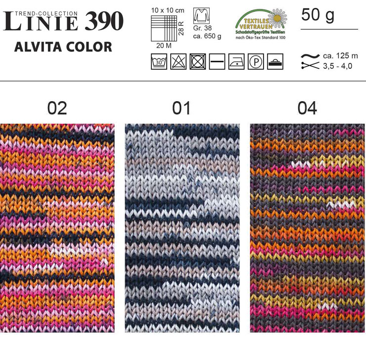 Farbkarte ONline LINIE 390 Alvita Color