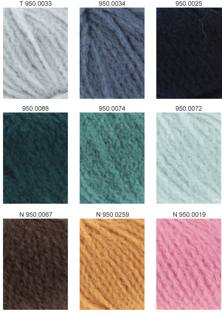 Farbkarte Lang Yarns Cashmere Light