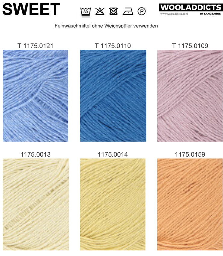 Farbkarte Lang Yarns Sweet
