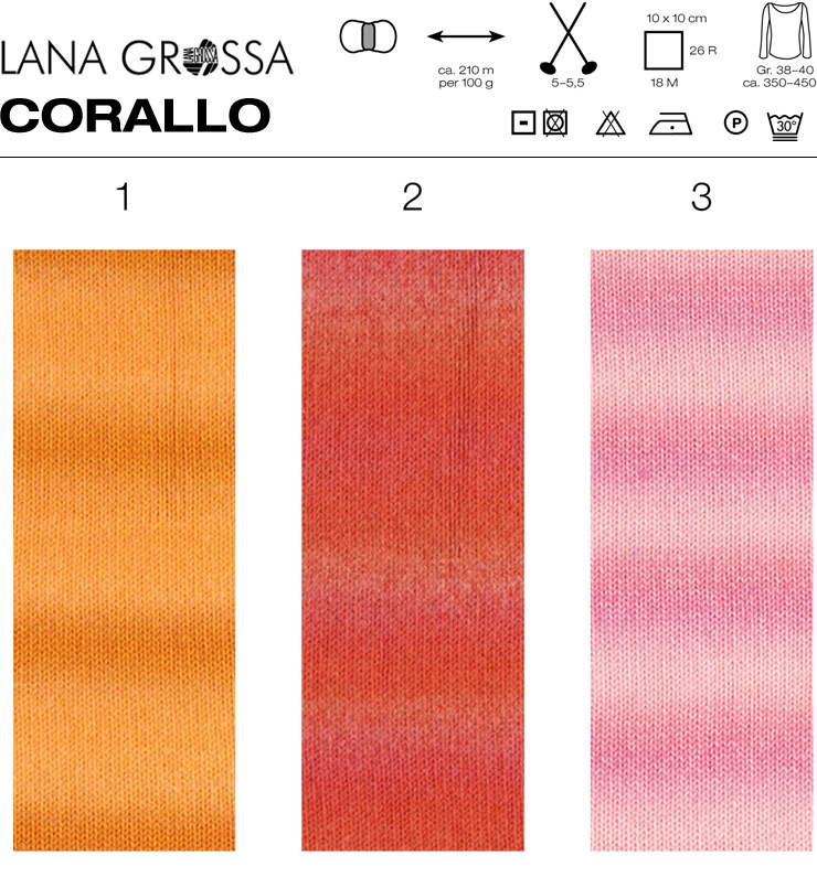 Farbkarte Lana Grossa Corallo